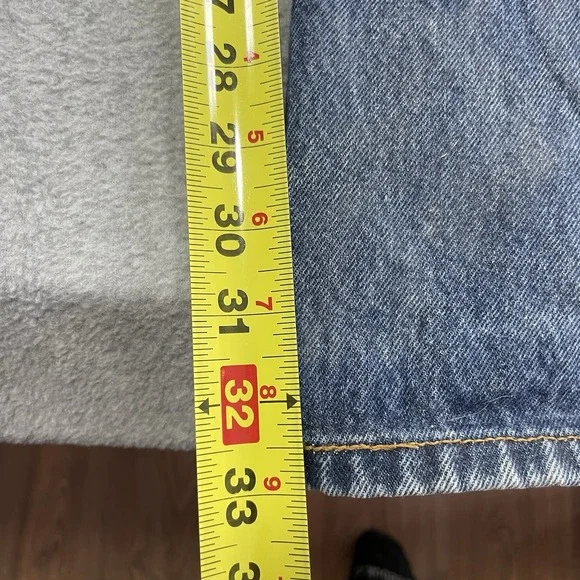 Vintage Levis 501 Jeans Mens 32x33 Blue Button Fly Denim Pants (Tag35x36) - Picture 7 of 16